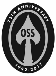 75TH ANNIVERSARY OSS 1942-2017 logo