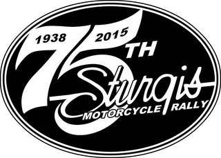 75TH STURGIS MOTORCYCLE RALLY 1938 2015 logo