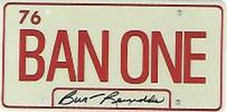 76 BAN ONE BURT REYNOLDS logo