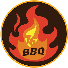 76 BBQ logo