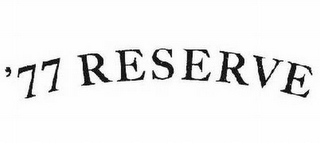 '77 RESERVE logo