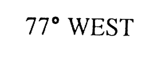 77° WEST logo