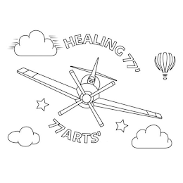 77HEALINGARTS77 77HEALING 77ARTS' logo