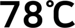 78˚C logo