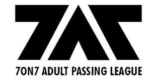 7A7 7ON7 ADULT PASSING LEAGUE logo