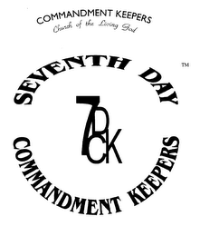 7DCK SEVENTH DAY COMMANDMENT KEEPERS logo