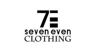 7E SEVEN EVEN CLOTHING logo