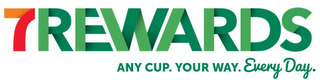 7REWARDS ANY CUP. YOUR WAY. EVERY DAY. logo