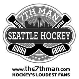 7TH MAN SEATTLE HOCKEY WWW.THE7THMAN.COM HOCKEY'S LOUDEST FANS logo