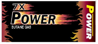 7X POWER BUTANE GAS POWER logo