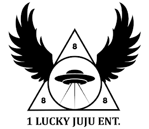 8 8 8 1 LUCKY JUJU ENT. logo