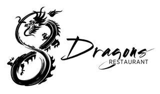 8 DRAGONS RESTAURANT logo