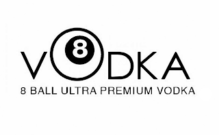 8 VODKA 8 BALL ULTRA PREMIUM VODKA logo