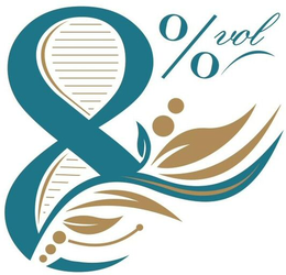 8 % VOL logo