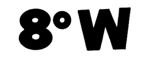 8° W logo