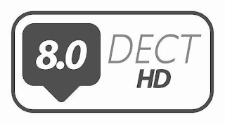 8.0 DECT HD logo