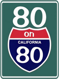 80 ON 80 CALIFORNIA logo