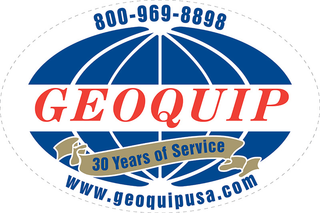 800-969-8898 GEOQUIP 30 YEARS OF SERVICE WWW.GEOQUIPUSA.COM logo