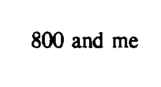 800 AND ME logo