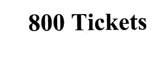 800 TICKETS logo