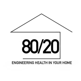 80/20, ENGINEERING HEALTH IN YOUR HOME logo