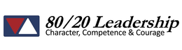 80/20 LEADERSHIP CHARACTER, COMPETENCE & COURAGE logo