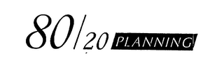 80/20 PLANNING logo