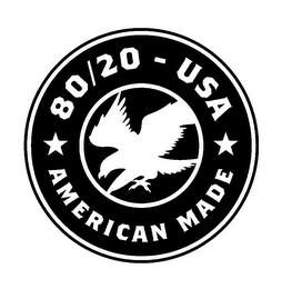 80/20 - USA AMERICAN MADE logo