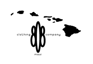 808 CLOTHING COMPANY MAUI logo