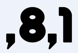 ,8,1 logo