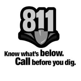 811 KNOW WHAT'S BELOW. CALL BEFORE YOU DIG. logo