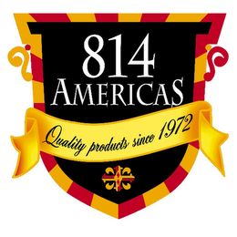 814 AMERICAS QUALITY PRODUCTS SINCE 1972 logo