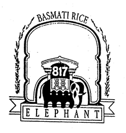 817 ELEPHANT BASMATI RICE logo