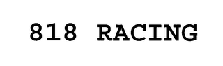 818 RACING logo