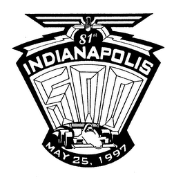 81ST INDIANAPOLIS 500 MAY 25, 1997 logo