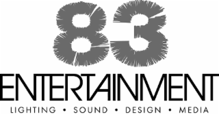 83 ENTERTAINMENT LIGHTING · SOUND · DESIGN · MEDIA logo