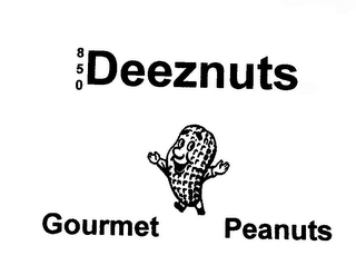 850 DEEZNUTS GOURMET PEANUTS logo