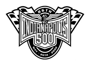 86TH INDIANAPOLIS 500 MAY 26TH 2002 logo