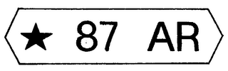 87 AR logo