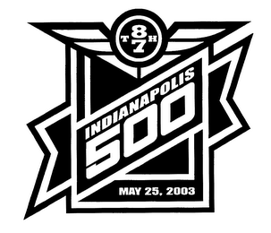 87TH INDIANAPOLIS 500 MAY 25, 2003 logo