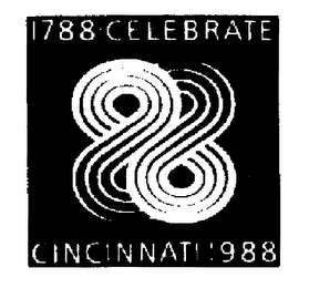 88 CELEBRATE CINCINNATI 1788 1988 logo