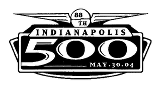 88TH INDIANAPOLIS 500 MAY 30 04 logo