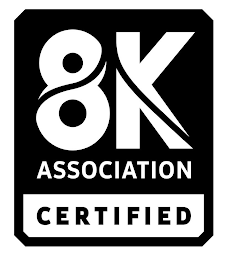 8K ASSOCIATION CERTIFIED logo