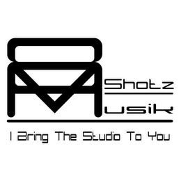 8M SHOTZ USIK I BRING THE STUDIO TO YOU logo
