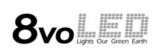 8VO LED LIGHTS OUR GREEN EARTH logo