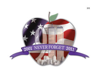 9 2001 NEVER FORGET 2011 logo