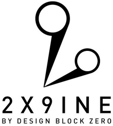 9 9 2X9INE BY DESIGN BLOCK ZERO logo