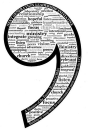 9 A MINISTRY OF THE PENSION BOARDS-UCBMA NEXT GENERATION LEADERSHIP INITIATIVE BUILDING UP YOUNG CLERGY FOR TRANSFORMATIONAL PARISH MINISTRY IN THE UCC VISION TOOL-KIT PLAN POSITIVE LABORATORY PRICELESS RELATIONSHIP RENEWAL LOST/FOUND BLESSED MINISTRY GRATEFUL GOALS COMMUNITY DIRECTION HOPEFUL LISTEN UNDERSTANDING CAMARADERIE UNDERSTANDING ACCOUNTABILITY GUIDANCE TRANSFORMATIVE CHURCH POSITIVE PEERS PASSION TECHNICAL FRIENDS GRATEFUL BLESSED FOCUS CHURCH PLAN LOST/FOUND COMMUNITY PLAN CONNECTION PROACTIVE INTENTIONAL PEERS REORIENTING MINISTRY COACHING PLAYFUL GOALS INTEGRATE GROWING EXCELLENCE SUPPORT DIFFERENTIATED HOPEFUL VISION NONANXIOUS TOOL-KIT HUMBLING ACCOUNTABILITY PROCESS LISTEN TRANSFORMATIVE POSITIVE GRATEFUL SUPPORT FEEDBACK PROACTIVE PEERS VISION GOALS PLAN HUMBLING DIFFERENTIATED ADVENTURE PRICELESS MINISTRY EQUIPPING LEADERSHIP PEERS REFLECTION TRANSFORMATIVE PASSION CLARITY NURTURING COACHING BLESSED CHURCH PEERS BLESSING UNDERSTANDING DIRECTION CLARITY TECHNICAL FOCUS SUPPORT RELEVANT PLAN PASSION COACHING GUIDANCE RENEWAL EXCELLENCE PLAYFUL VISION GOALS LISTEN INVALUABLE ADAPTIVE CAMARADERIE CHURCH PRICELESS PROACTIVE FOCUS COMMUNITY TECHNICAL CLARITY BLESSED POSITIVE VISION GOALS PLAN PEERS logo