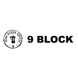 9 BLOCK NINE BLOCK COFFEE 9 logo