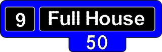 9 FULL HOUSE 50 logo